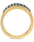 ფოტო #6 პროდუქტის Men's Black Diamond Ring (2 ct. t.w.) in 14k Gold-Plated Sterling Silver