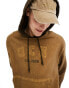 COLLUSION Oversized varsity embroidered hoodie in tan wash