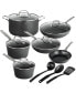 Фото #1 товара Granite Stone Diamond Armor Max Aluminum Hard Anodized 14 Pc Ultra Release Cookware Set