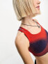 Nike Training Swoosh flyknit bra in red