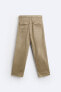 Belted cargo trousers