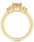 ფოტო #3 პროდუქტის Gemstone and Diamond (1/5 ct. t.w.) Ring in 14k Gold