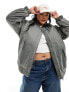 Фото #1 товара ASOS DESIGN Curve oversized bomber jacket in acid wash