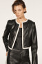 Фото #3 товара Cropped leather jacket - limited edition