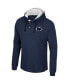 Фото #2 товара Men's Navy Penn State Nittany Lions Affirmative Thermal Hoodie Long Sleeve T-shirt