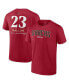 Фото #1 товара Men's Zac Gallen Red Arizona Diamondbacks 2023 World Series Name and Number T-shirt