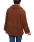 Women's Long Sleeve Double Breasted Sherpa Jacket