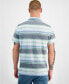Фото #2 товара Men's Baja Striped Short Sleeve Polo Shirt, Created for Macy's