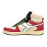 Фото #3 товара Diadora Magic Basket Mid Legacy High Top Mens Off White, Red Sneakers Casual Sh