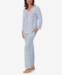 ფოტო #4 პროდუქტის Women's 3/4 Sleeve Long Pant Pajama Set, 2 Piece