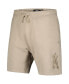 Фото #2 товара Men's Khaki Los Angeles Angels Neutral Fleece Shorts