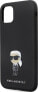 Karl Lagerfeld Karl Lagerfeld KLHCN61SMHKNPK iPhone 11 / Xr 6.1" czarny/black Silicone Ikonik Metal Pin