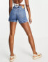 Фото #4 товара Weekday eya cotton blend denim shorts in harper blue - MBLUE