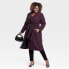 Фото #2 товара Women's Long Sleeve Wool Pea Coat - Ava & Viv Purple 1X