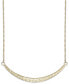 ფოტო #1 პროდუქტის Diamond-Cut Curved Bar Pendant Necklace in 14k Gold