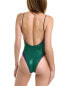 Фото #2 товара Oséree Lame Double Layer One-Piece Women's Green L