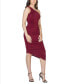 ფოტო #3 პროდუქტის Women's One Shoulder Ruched Bodycon Dress