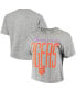 ფოტო #2 პროდუქტის Women's Heathered Gray Clemson Tigers Sanibel Knobi Crop T-shirt