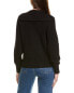 Nic+Zoe Drape Collar Shaker Sweater Women's