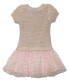 ფოტო #2 პროდუქტის Baby Girls Iridescent Sweater and Tulle Skirt Dress