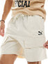 Фото #9 товара Puma Classics cargo shorts in off white