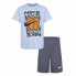 Children's Sports Outfit Nike Df Icon Grey Multicolour 2 Pieces