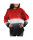 Фото #1 товара Women's Red Miami University RedHawks Ombre Long Sleeve Dip-Dyed Spirit Jersey