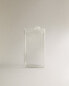 Small square glass vase