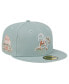 Фото #1 товара Men's Green Oakland Athletics Spring Forest 59FIFTY Fitted Hat