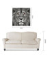 Фото #6 товара King of the Jungle Lion Eye of the Tiger Frameless Free Floating Tempered Glass Panel Graphic Wall Art, 38" x 38" x 0.2"