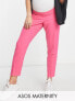 Фото #1 товара ASOS DESIGN maternity smart tapered trouser in cerise pink