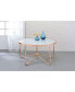 Фото #5 товара Alivia Coffee Table in Rose Gold & Frosted Glass