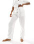 Calvin Klein textured cotton sleep pant in white