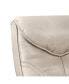 Фото #3 товара Newport Taupe Swivel Faux Leather Recliner Chair with Ottoman Footrest Modern Armchair Ergonomic Manual Reclining Adjustable Upholstered for Bedroom Living Room Reading Home Relax - Bench Master
