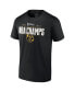 Фото #5 товара Men's Black Denver Nuggets 2023 NBA Finals Champions Triple Threat Roster Signature T-shirt
