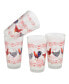 Фото #1 товара French Country Chicken Pint Glass 16-oz Set of 4