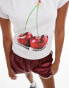 Фото #3 товара COLLUSION baby tee with retro cherry print