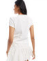 Фото #4 товара ONLY bow detail top in white