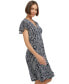 Фото #4 товара Women's Paisley-Print V-Neck Flutter-Sleeve Dress