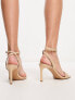 Stradivarius heeled sandals in beige