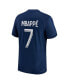 ფოტო #2 პროდუქტის Men's Kylian Mbappé Blue Paris Saint-Germain 2022/23 Home Authentic Player Jersey