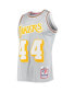 Men's Jerry West Silver Los Angeles Lakers 75th Anniversary 1971-72 Hardwood Classics Swingman Jersey