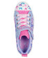 Фото #2 товара Little Girls’ Twinkle Toes: Twinkle Sparks - Ombre Flutter Stay-Put Light-Up Casual Sneakers from Finish Line