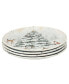 Фото #2 товара Winter's Frost Dinner Plates, Set of 4