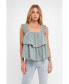 Фото #4 товара Women's Ruffled Straps with Tiered Top