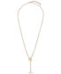 Gold-Tone Freshwater Pearl Lariat Necklace, 27" + 2" extender