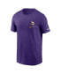 Фото #3 товара Men's Purple Minnesota Vikings Team Incline T-shirt