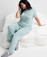 ფოტო #1 პროდუქტის Women's 2-Pc. Fluid Knit Pajamas Set, Created for Macy's