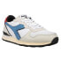 Diadora Camaro Icona Lace Up Mens Grey, White Sneakers Casual Shoes 177914-C934