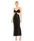 Фото #1 товара Women's Sequined Spaghetti Strap Cut Out Gown